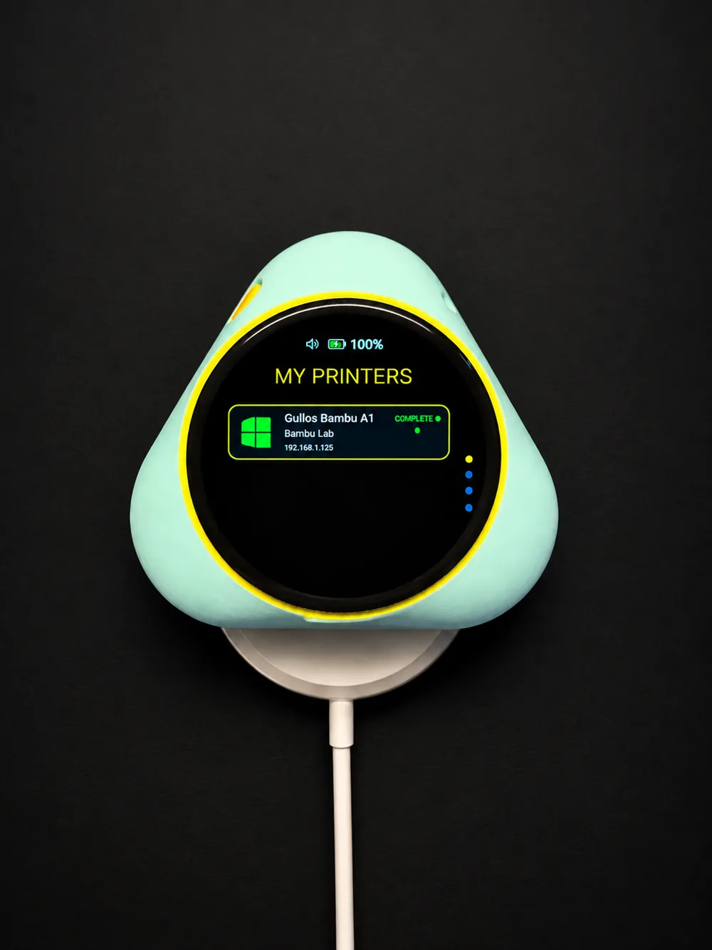The Trillium on a wireless charger